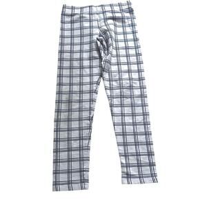 Gap Kids Plaid Leggings - Black & White - Size Medium